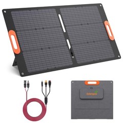 Portable Solar Panel, IP67 Waterproof ETFE One-Piece Lamination, 23.5% 100W