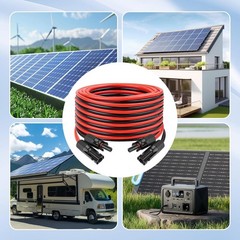 Yddecw 10Awg Solar Extension Cable 100Ft Tinned Copper Red Black