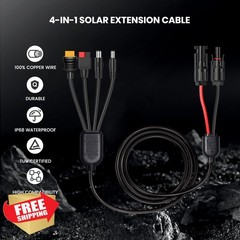 FlexSolar 14AWG Solar Charge Cable Anderson DC5521 DC7909 XT60