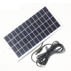 5W 12V polycrystalline silicon solar panel with DC interface charge 3.7V battery