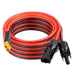 XRDS -RF Solar Connector to XT60 Cable 20FT, 10AWG Solar to XT60 Female Exten…