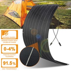 150W 12V Flexible Solar Panel Monocrystalline Battery Charger RV Boat Marine Car