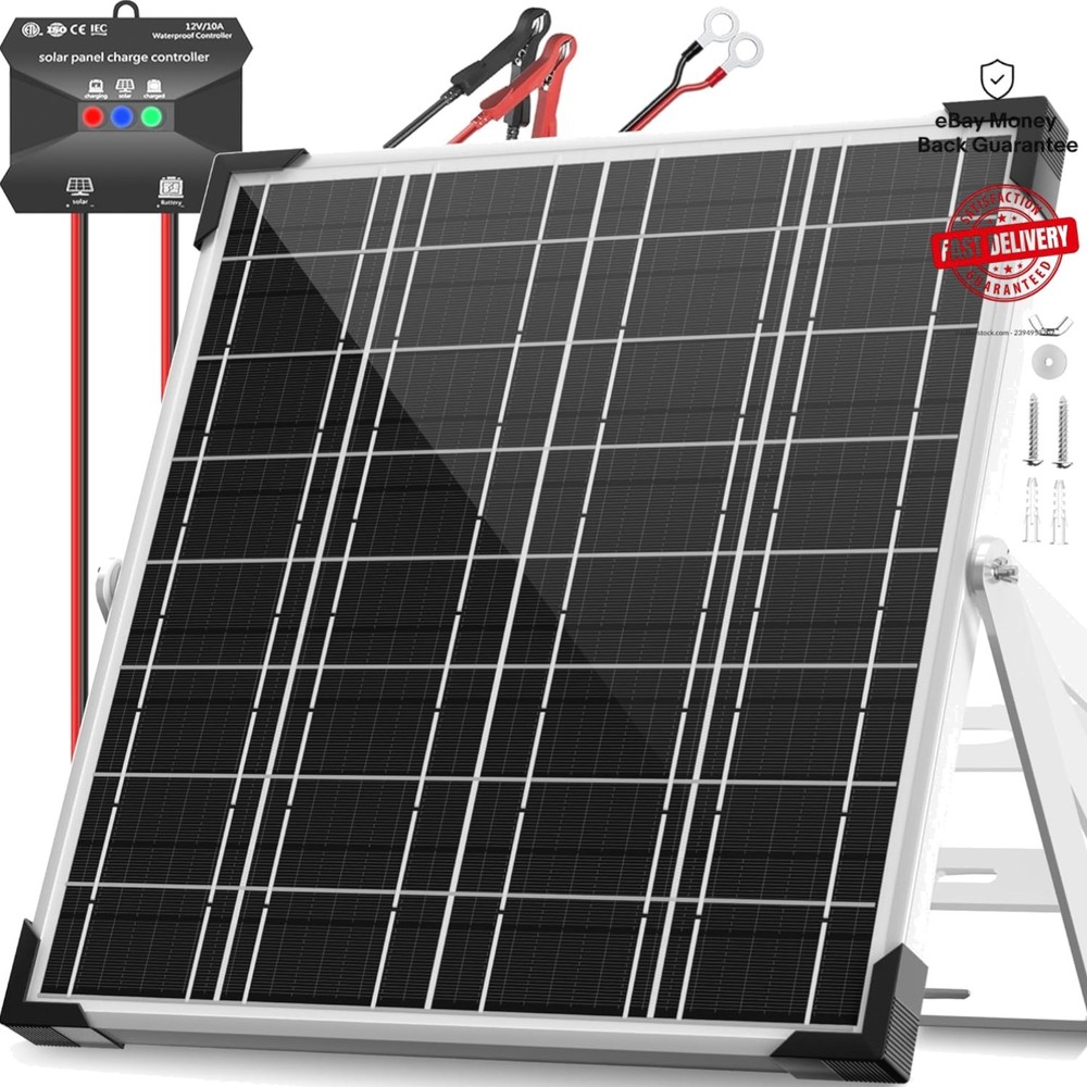 20W Waterproof MPPT Solar Battery Charger for Cars, RVs & Boats – Reliable Power