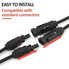 Solar Extension Cable 10FT 10AWG Male Female Connector Y Branch Kit for RV