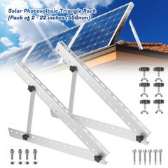2/4/8 Pcs Solar Panel RV Tilt Mount Brackets Roof Flat Surface Adjustable Frame