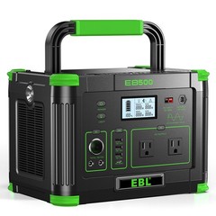 EBL 500W 519Wh Portable Power Station Solar Generator Outdoor Power Sup⁣ply NEW