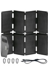 BougeRV 100W Fiberglass Portable Solar Panel, Foldable Solar Cell Solar Charger