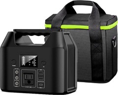 Portable Power Station 150W LiFePO4 Battery Camping Solar Generator+Carrying Bag