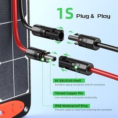 20FT Solar Charge Extension Cable 12AWG XT60 Connector for LiFePO4 Battery RV Po
