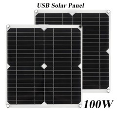 50W Solar Panel 18V Trickle Charger Battery Charger For Maintainer Boat RV Car