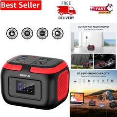 Portable Power Station, 97.68Wh Solar Generator, Lithium Battery Power with 1…