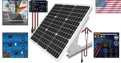 Versatile 50W Solar Panel with Waterproof Controller for Outdoor Adventures