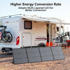 220W Solar Panel Portable Mono for jackery EXPLORER 1000 V2 Power Station 40V