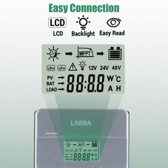 5200W MPPT Solar Charge Controller 100A 12V 24V 36V 48V USB Battery PV Regulator