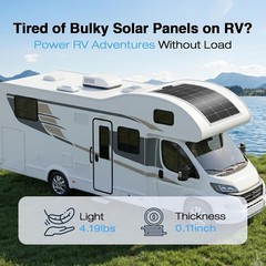 100W 12V Flexible Solar Panel 9BB Monocrystalline Cell 12 Volt Semi-Flexible