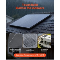 Uimoso 2PCS 400W Monocrystalline Solar Panels with MC4 Output & Durable Frame