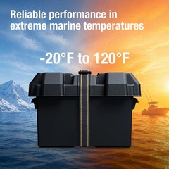 Standard Non Vented Marine Battery Box For Group 24 Batteries With Mounting S…