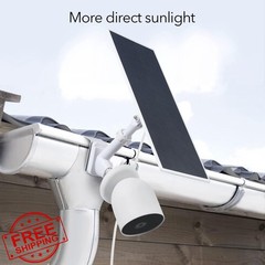 Wasserstein Gutter Mount for Nest Cam Battery Solar Panel