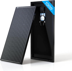 100W 12V Monocrystalline Solar Panel Module with Connector (Panel Only, Compact
