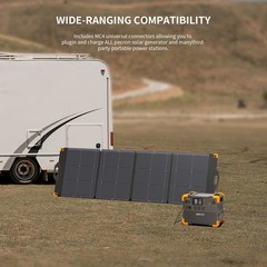 PECRON Portable Power Station E3800LFP 4200W LiFePO4 & 2X200W solar panel