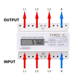 Three Phase Digital Power Meter with Overload Safety and Efficient Operation