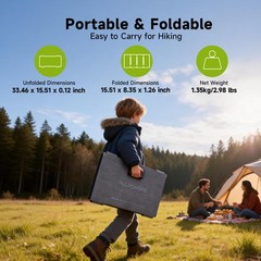 ALLPOWERS Foldable Solar Panel 60W Portable Solar Panel Charger USB for Camping