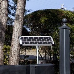 10 Watt Kit (FM123) for Automatic Gate Openers—Black Cell—10 watt Solar Panel