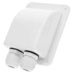 Solar Panel Cable Entry Glands White Impact Resistant Easy Install Rv Accessory