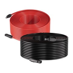 Uimoso 65 ft 10 AWG Solar Extension Cable with Connectors for Solar Panels