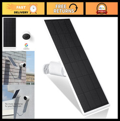 Solar Panel Charger for Google Nest Cam – 2.5W Outdoor/Indoor Solar Power (1 Pac