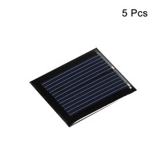 Mini Solar Panel Cell 1V 80mA 0.08W 30mm x 25mm for DIY Project Pack of 5