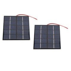 2PCS 1.2W 5V Small Solar Panel, Solution, Polycrystalline Solar Panel for Pho…