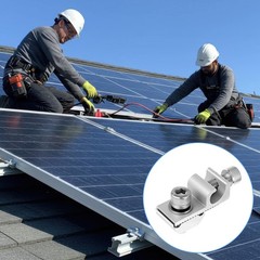 16 Pack Solar Panel Grounding Clamps Set – Aluminum Alloy Thunder Protection …