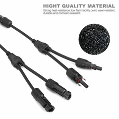 5 Pairs Solar Panel 1 to 2Y Branch Cable Connectors Adapter Extension Connectors