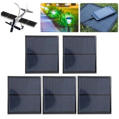 5Pcs Mini Solar Panel Board Module + 30CM Red And Black Wire DC5.5V 160mA