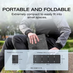 EF ECOFLOW 45W Portable Solar Panel with Type-C, 25% Conversion Efficiency, N Ty