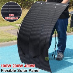 4 x 100W watt Portable Flexible Solar Panel Bendable Thin Mono For RV Roof Home