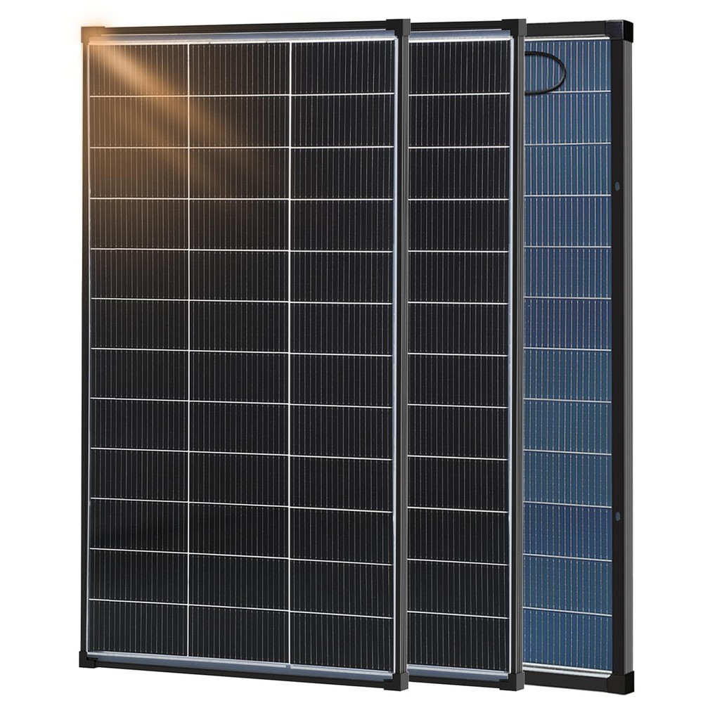 400W Solar Panel, 12V 2Pcs 200 Watt Solar Panels, 25.2% HighEfficiency