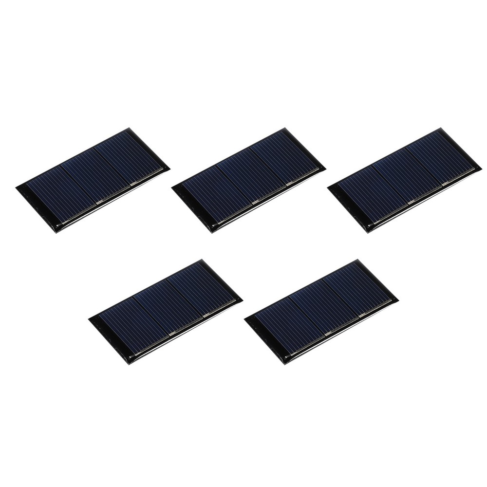 5PCS Mini Solar Panel Cell 1.5V 160mA 0.24W 60mm x 30mm for DIY Project