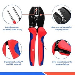 6Pairs Solar Panel Terminals Cable Connectors Crimper Crimping Plier Tool Set