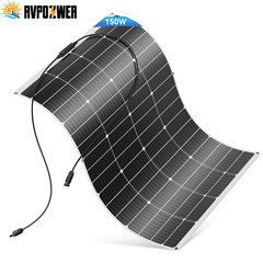 150Watt 300W 600W Flexible Mono Solar Panel 12V Car Boat RV Home Rooftop Roof PV