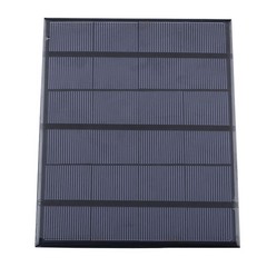 High Efficiency 6V Solar Panel USB Battery Charger Reusable Black Kit