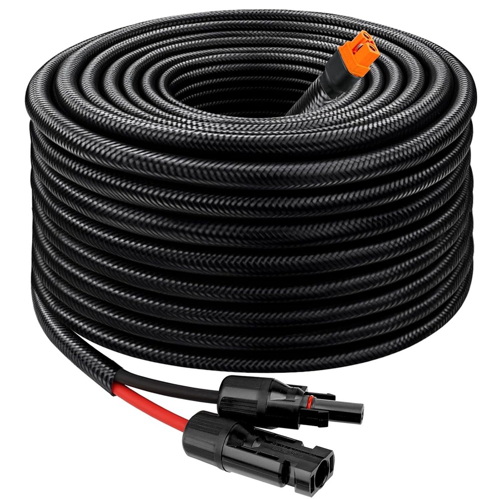 Solar to XT60i Cable – 10AWG 30FT Solar Panel to XT60i Adapter Connector with Fl