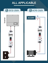 100 Amp Battery DC Disconnect Switch, DC Breaker for Main Power Station, UPS,…