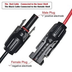 3M 12 AWG XT60 Female to Solar Connector Solar Panel Extension Charging Cable
