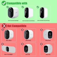 7W Solar Panel for 2K Cameras, USB-C Charger, IP66 Waterproof, 360° Mount, 9.8ft
