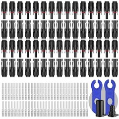 Solar Panel Connectors 30 Pairs 10AWG IP68 Waterproof 1000V 30A Male Female