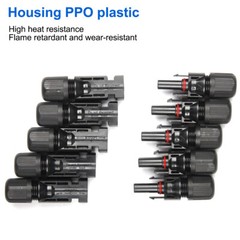 100Pair Solar Cable Connectors 4mm-6mm 30Amp Waterproof Solar Panel Wire Joiners