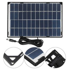 6W 12V Solar Panel for Off Grid Garden Lighting Fan and Outdoor Security Cam