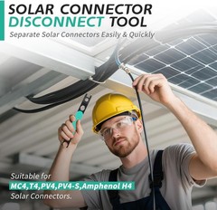 Pronese Metal Solar Mc4 Disconnect Tool made by Heavy-Duty Steel, Spring-Load…